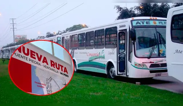 La empresa de transporte, Consorcio Vía, habilita nueva ruta, Ventanilla - Mi Perú - Panamericana Norte.