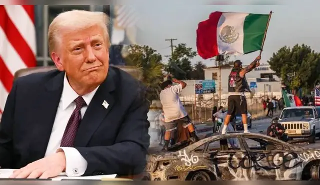 Trump lanza fuerte amenaza a los manifestantes en Los Ángeles.
