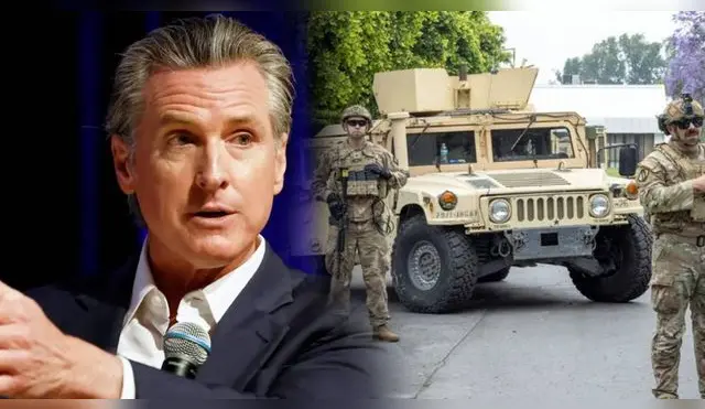 Newsom se muestra en desacuerdo con envío de marines a EE. UU.