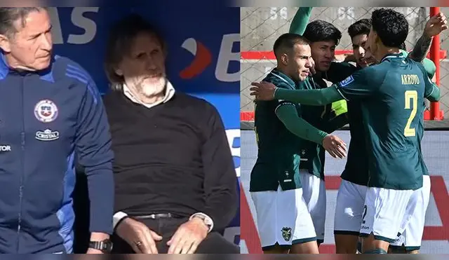 Ricardo Gareca y una dura escena en el partido Bolivia vs Chile.