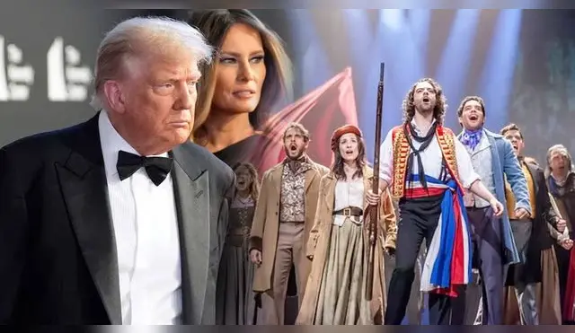 Trump es abucheado por el público en el estreno de 'Los Miserables'.