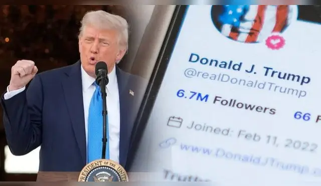 Trump publica mensaje en sus redes sociales para sus partidarios.