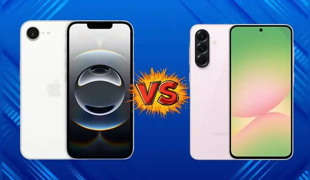 Conoce las características del iPhone 16e y Galaxy A56 de Samsung, dos de los mejores teléfonos del 2025.