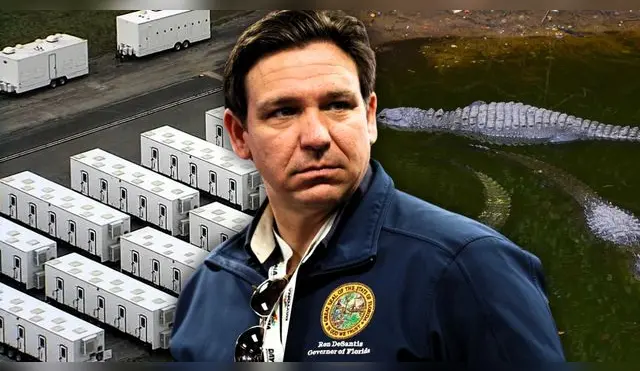 Ron DeSantis revela detalles de la prisión 'Alligator Alcatraz'.