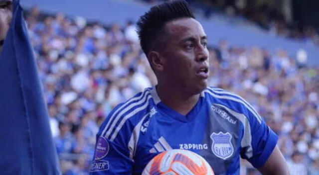 Christian Cueva y una llamativa noticia para los hinchas de Emelec.
