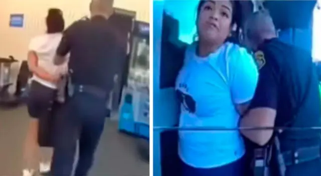 Walmart: la desgarradora escena que protagonizó mujer tras ser arrestada por robo.