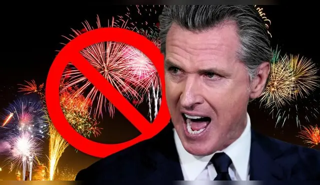 Gavin Newsom establece normas sobre el uso de fuegos artificiales por el Día de la Independencia.