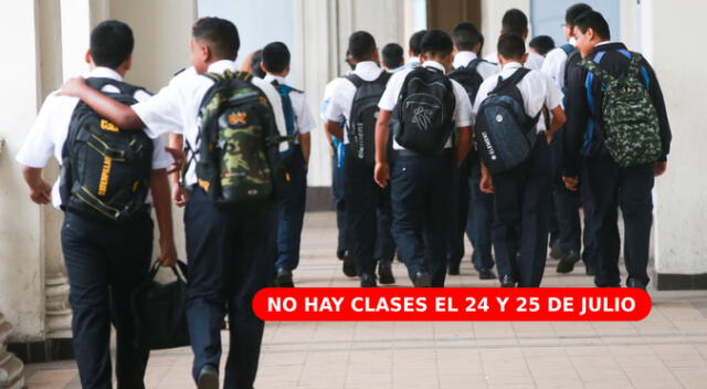 El 24 y 25 de julio no hay clases en los colegios nacionales de La Convención.