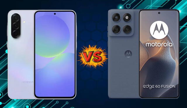 Conoce las características, diferencias y similitudes entre el Samsung Galaxy A56 y Motorola Edge 60 Fusion.