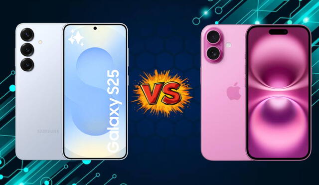 Conoce las diferencias y similitudes entre el Samsung Galaxy S25 y Apple iPhone 16.