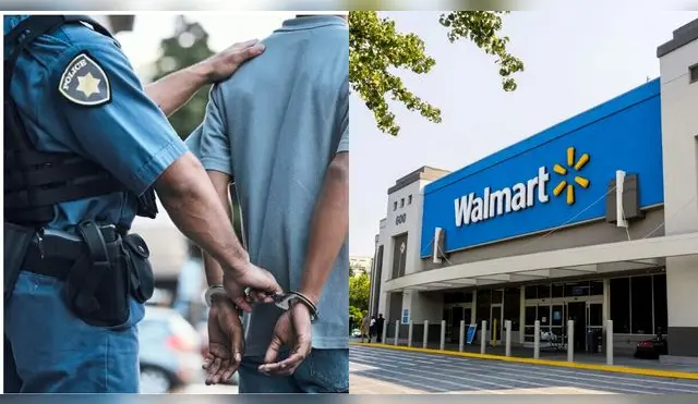 Robo en Walmart termina en detención policial.