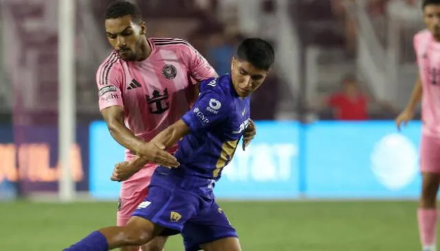 Piero Quispe jugó todo el segundo tiempo el partido de Pumas contra Inter Miami