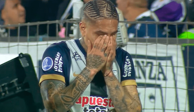 Paolo Guerrero se lesionó durante el primer tiempo del Alianza Lima vs. U Católica.