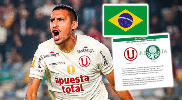 Universitario es noticia en Brasil a poco de su partido ante Palmeiras.