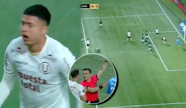 Jairo Conchahabía marcado un golazo para Universitario ante Palmeiras por la Copa Libertadores.
