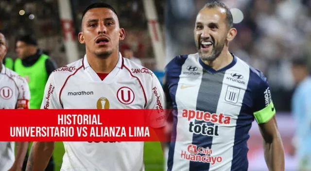Historial de partidos entre Universitario vs Alianza Lima
