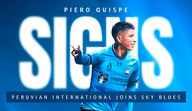 Piero Quispe fue anunciado como nuevo jugador de Sydney FC de Australia.