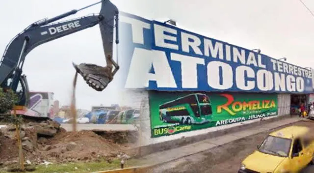 Terminal de Atocongo fue demolido por la Municipalidad de Lima.