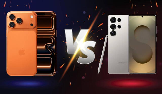 Conoce las características, diferentes y similitudes entre el Galaxy S25 Ultra de Samsung y iPhone 17 Pro Max de Apple.