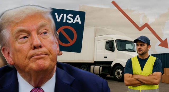 Estados Unidos suspende la emisión de visas de trabajo para conductores de camiones.