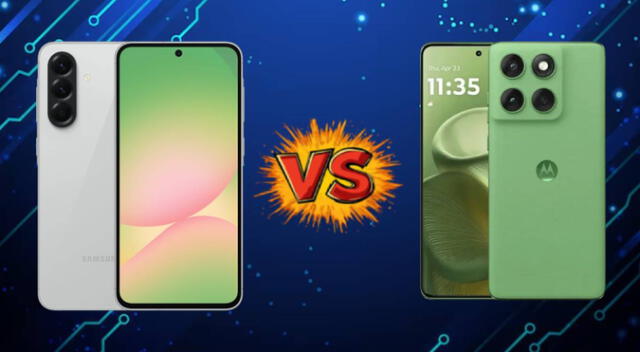 Conoce las características, diferencias y similitudes entre el Galaxy A56 de Samsung y Motorola Edge 60.