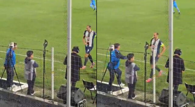 Hernán Barcos y Carlos Bustos protagonizan emotivo momento.