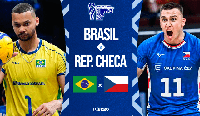 Brasil y República Checa se ven las caras por el grupo H del Mundial de Vóley Masculino 2025. Brasil y República Checa se ven las caras por el grupo H del Mundial de Vóley Masculino 2025.