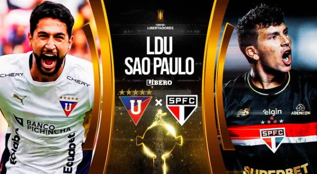 Liga de Quito enfrenta a Sao Paulo por cuartos de Copa Libertadores 2025.