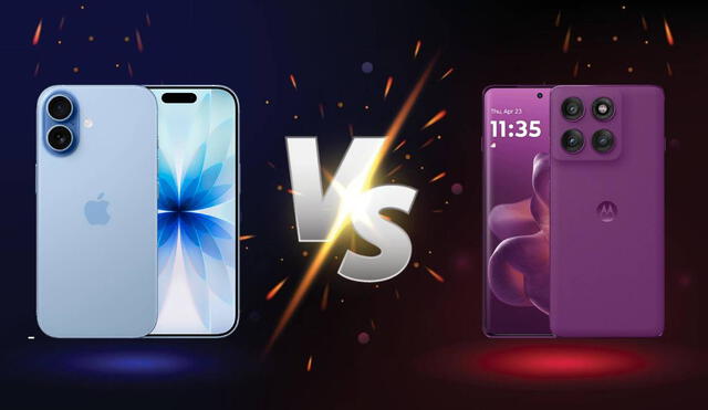 Conoce las características, diferencias y similitudes entre el iPhone 17 de Apple y Motorola Edge 60 Pro.
