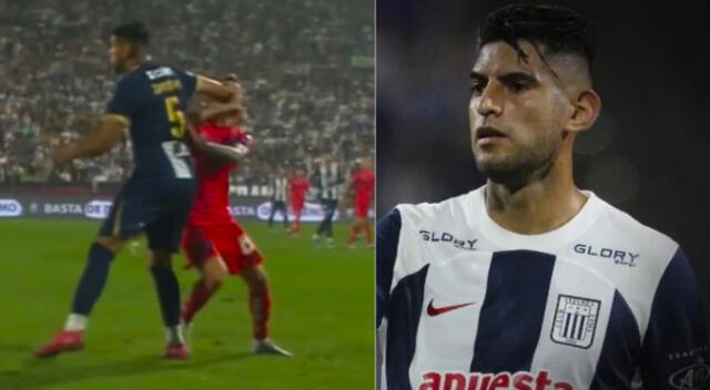 Carlos Zambrano dejó con 10 jugadores a Alianza Lima por expulsión.