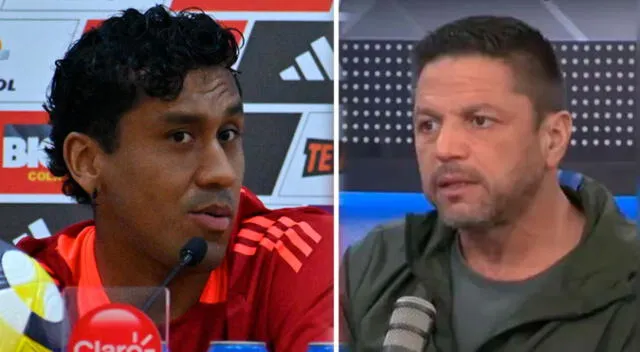 Renato Tapia generó fuerte reacción de Pedro García. Renato Tapia generó fuerte reacción de Pedro García.
