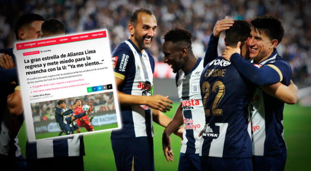 Prensa chilena revela el 'refuerzo' que tendrá Alianza Lima ante U de Chile Prensa chilena revela el 'refuerzo' que tendrá Alianza Lima ante U de Chile