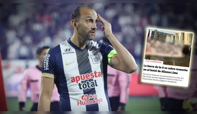 Alianza Lima recibe calurosa bienvenida por parte de hinchas de la U de Chile.
