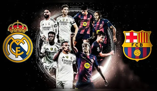 Real Madrid y Barcelona juegan por el Clásico de LaLiga.