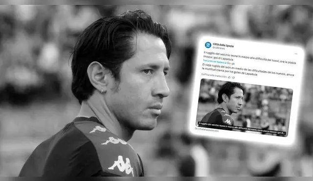 Gianluca Lapadula es noticia en Italia tras su penal errado con Spezia.