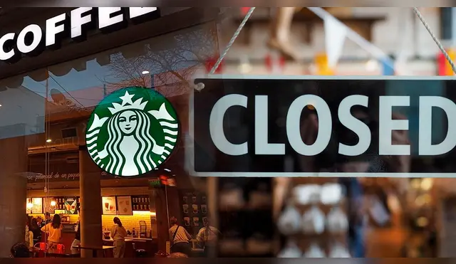 Starbucks anuncia despidos y cierre de tiendas.