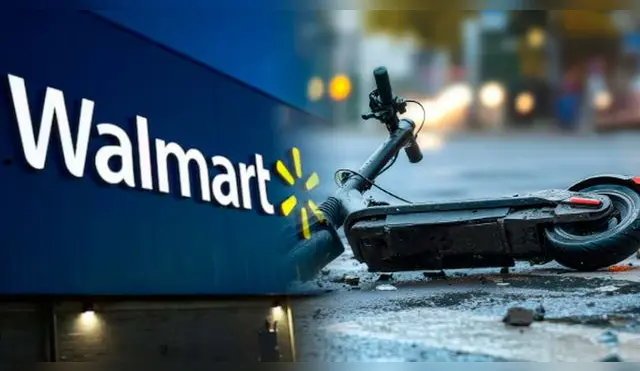 Reportan accidente de scooter en Walmart y conductor de 23 años termina herido.