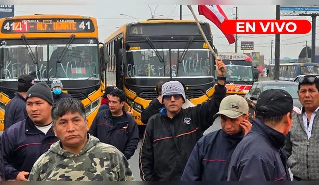 Transportistas se movilizan por la Panamericana Norte a modo de protesta ante la ola de extorsión.
