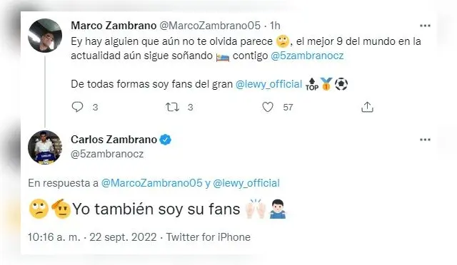 Robert lewandowski Carlos Zambrano