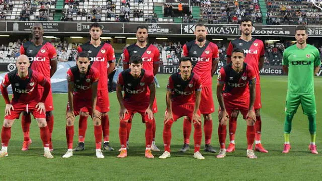 Formación de Rayo Vallecano ante Castellón.   