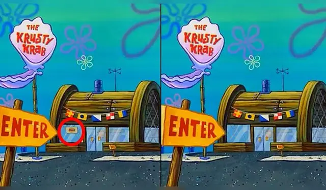 ¡Esta era la diferencia! Foto: Bob Esponja.   