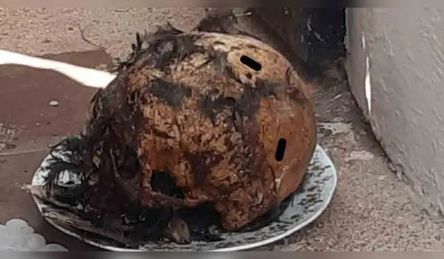 <strong>Autoridades presumen que se trata de un acto de brujería.</strong>    <strong>Autoridades presumen que se trata de un acto de brujería.</strong>