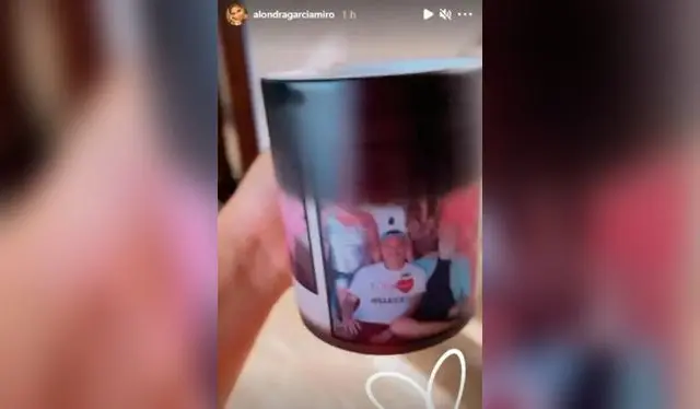  Alondra muestra foto de Paolo y su familia. Fuente: Instagram.   