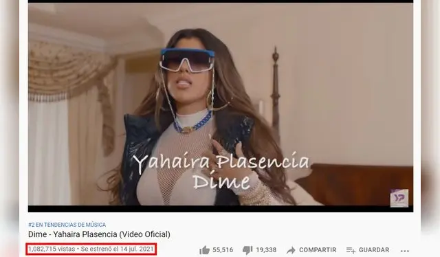  Videoclip de Yahaira Plasencia. Foto: YouTube.   