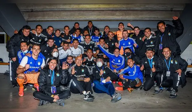  Jugadores de Sporting Cristal celebran clasificación a cuartos de final de la Sudamericana    
