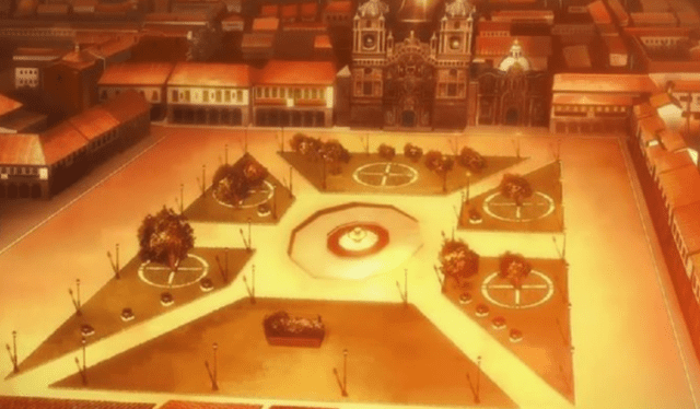 Plaza de armas del Cusco en Sword Art Online   