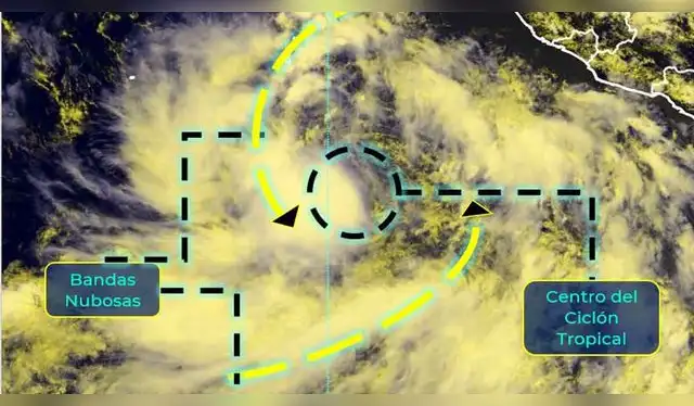 La circulación de la tormenta provocará lluvias fuertes y rachas de viento de hasta 110 kilómetros por hora.   