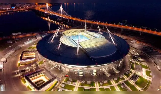 Estadio Krestovski en San Petersburgo, Rusia. 