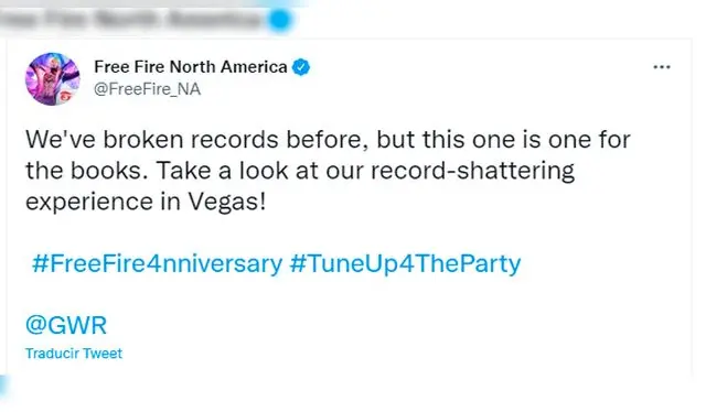 Free Fire record guiness Free Fire record guiness