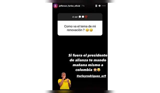 La broma de Jefferson Farfán a Arley Rodríguez.   